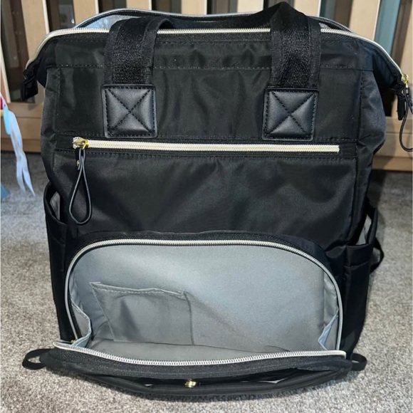 Black Pottery Barn Diaper Bag - Picture 3 of 4